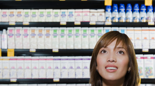 Woman in supermarket