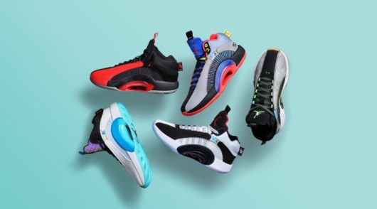 A group of Nike sneakers