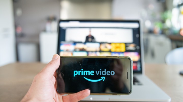 Photo of Amazon Prime on cellphone