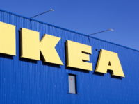 Photo of IKEA logo on the store