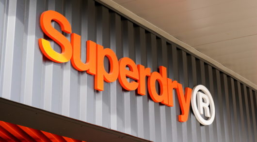 Photo of Superdry logo on store