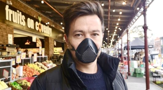 Image of Martin Matthews wearing Castlegrade facemask