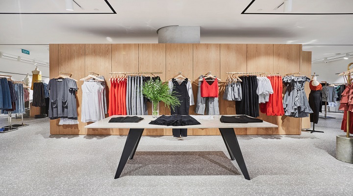 Photo of a clothing store