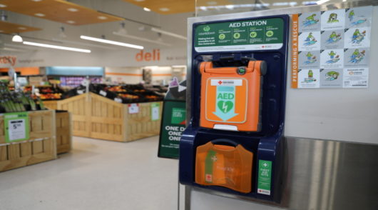 Image of AED machine