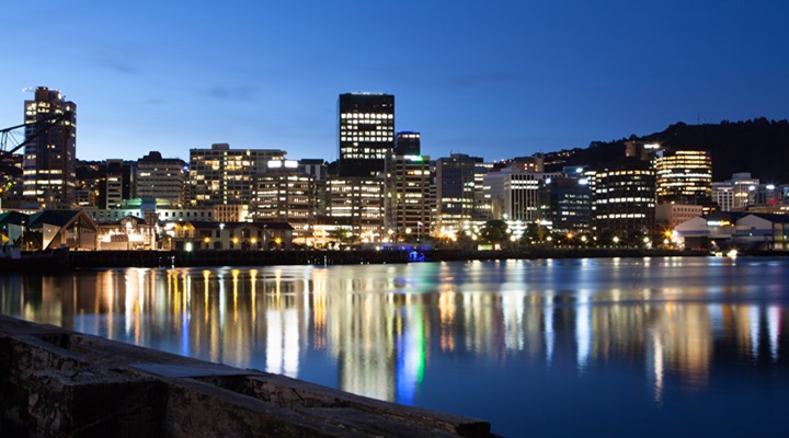 Wellington CBD At Dusk