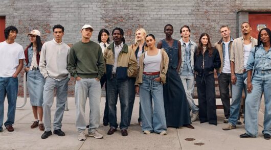 models wear outfits from Levi's