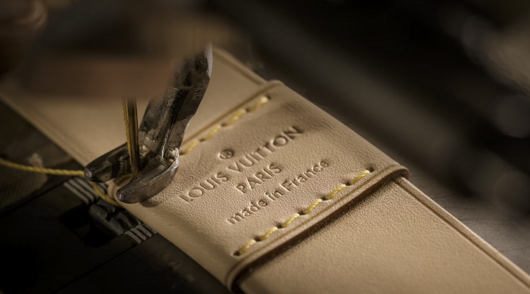 a Louis Vuitton product is being made