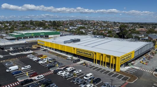 PAKnSAVE-Highland-Park-shot-from-a-drone
