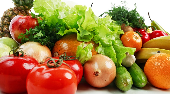 fresh fruits and vegetables