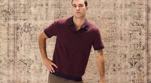 a model wears clothes from Abercrombie & Fitch