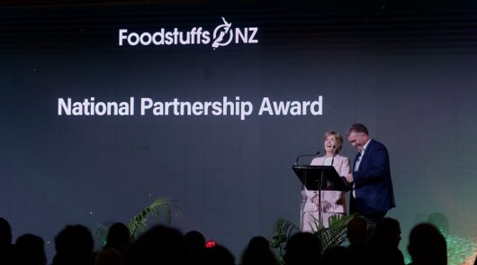 Foodstuffs CEOs Mary Devine and Chris Quin