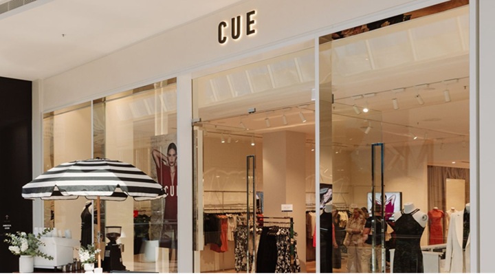 Image of Cue store shopfront.