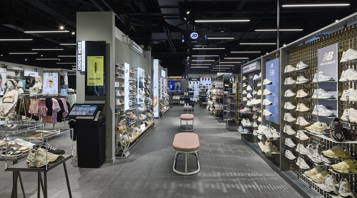 Interior photo of JD Sports NZ store