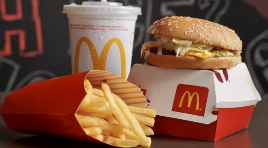 McDonald's burger and fries