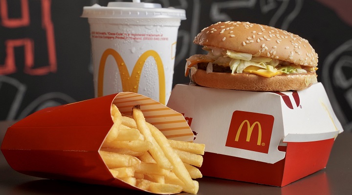 McDonald's burger and fries