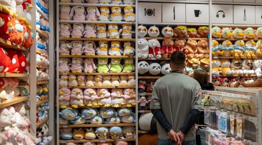 customers browse for products at Miniso store