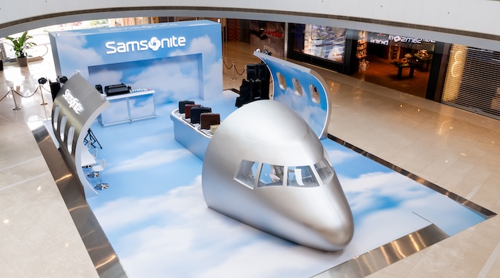 Samsonite's activation at IFC Mall