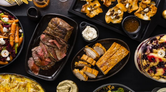Image of food on tabletop.
