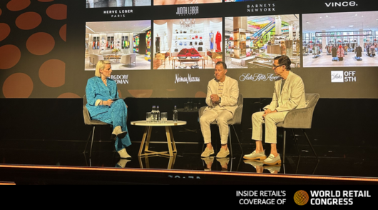 an image of an interview on stage at the world retail congress