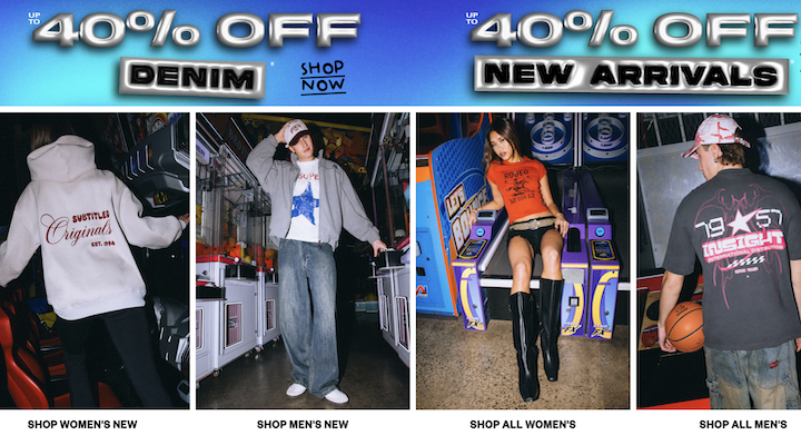 Screenshot of General Pants website July 24 2025
