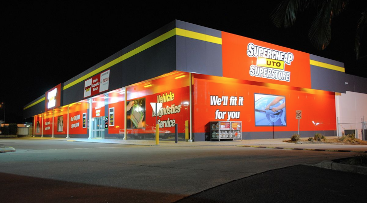 Exterior shot of Super Retail store