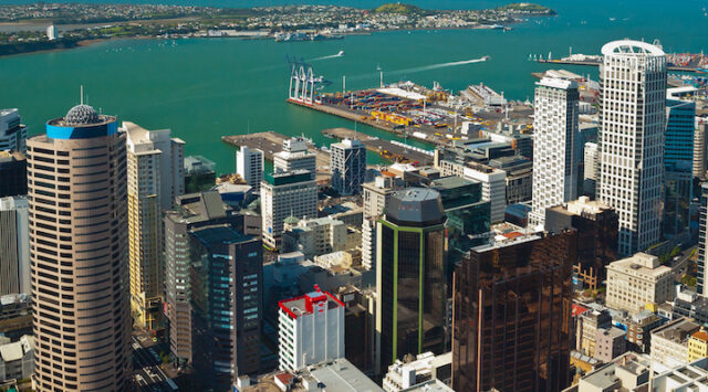 Aerial image of Auckland.