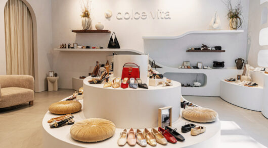 An interior shot of a Dolce Vita store in Canada.