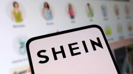 Shein logo and its web shop