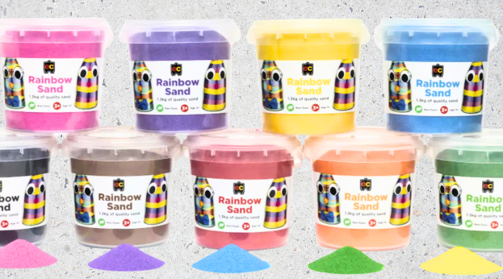 colored sand