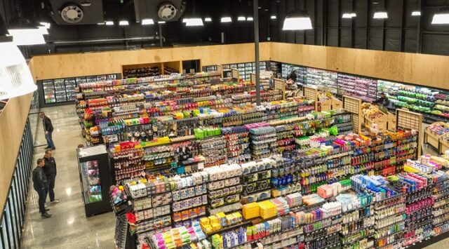 Inside Four Square supermarket