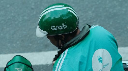 Grab food delivery rider