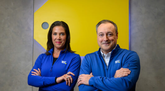 [Left to right] Best Buy executives Corie Barry and Jason Bonfig.