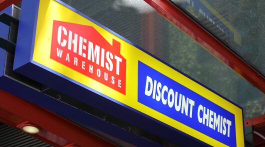 Chemist Warehouse store sign