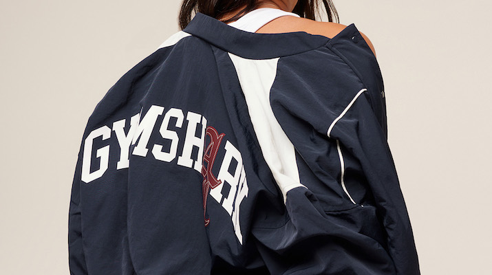 Influencer Analis Cruz modeling for a Gymshark campaign.