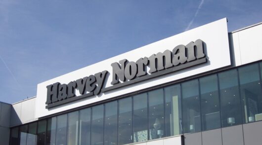 Harvey Norman store sign