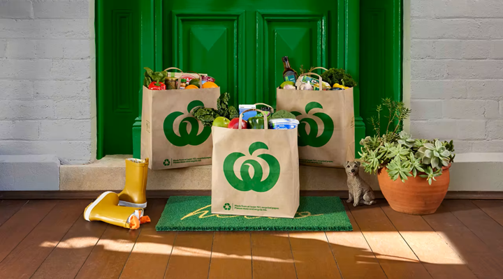 Woolworths shopping bags