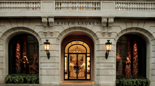 An exterior shot of the Ralph Lauren store on Madison Avenue in New York City.