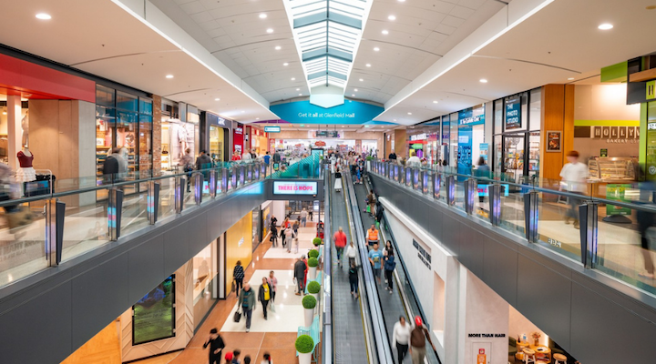 Inside Glenfield Mall, Auckland