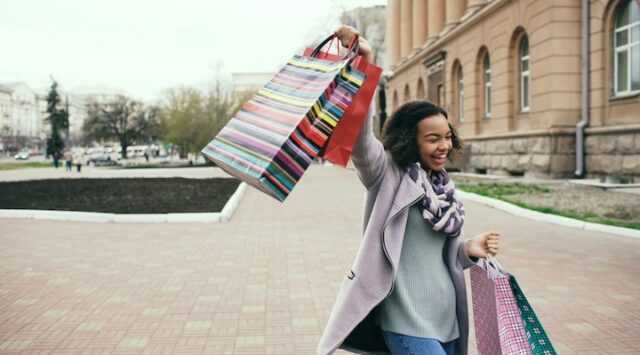 a happy shopper